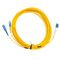 Fibre Patch Lead SC to LC | 10 Metre | Singlemode | Yellow LSZH 2mm Duplex by MSS