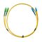 MSS Fibre SC - SCA Singlemode 1 Metre Yellow LSZH 3mm Duplex Fibre Patch Lead