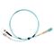 MSS Fibre ST - LC OM3 1 Metre Aqua LSZH 2mm Duplex Fibre Patch Lead