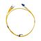 MSS Fibre ST - LC Singlemode 3 Metre Yellow LSZH 2mm Duplex Fibre Patch Lead