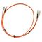 MSS Fibre ST - SC OM1 2 Metre Orange LSZH 3mm Duplex Fibre Patch Lead