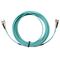 MSS Fibre ST - ST OM3 10 Metre Aqua LSZH 3mm Duplex Fibre Patch Lead