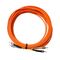MSS Fibre ST - ST OM1 15 Metre Orange LSZH 3mm Duplex Fibre Patch Lead
