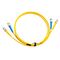 MSS Fibre ST - ST Singlemode 1 Metre Yellow LSZH 3mm Duplex Fibre Patch Lead