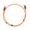 MSS Fibre ST - ST OM1 5 Metre Orange LSZH 3mm Duplex Fibre Patch Lead