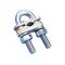 REC16120DK U-BOLT EARTH ROD CLAMP PARALLEL 16/25MM