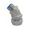 FITTING CLT/CETX 45DEG STRAIGHT FIXED EXTERNAL THREAD STAINLESS STEEL M50