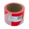 TAPE BARRIER 75MM X 50M RED / WHITE
