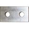ALUM. FLATBAR WITH 2 X 12MM STUD HOLE