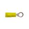 PRE-INSULATED RING TERMINAL (0.2-0.5MM CABLE) YELLOW 3MM STUD DOUBLE GRIP