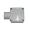 Square Junction Box 1-Way Entry 40mm Grey