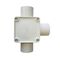 Square Junction Box 3-Way Entry 40mm Grey