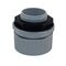 Straight Gland Fitting with Nylon Lock Ring 20mm Grey