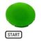 M22 Green Start Button Plate | Compact Size | Durable for Industrial Use | Eaton