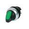 Illuminated Selector Switch | Maintained 2-Position | Thumb-Grip Actuator | Green by Eaton