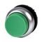 Momentary Pushbutton Switch | Green Color | Titanium Bezel | Custom Labeling by Eaton