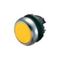 Illuminated Push Button Switch | Yellow Color | Flush Momentary Operation | Durable Titanium Bezel by Eaton