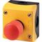 Emergency Stop Button | Mushroom Head Pushbutton | 1 NC & 1 NO Contact | Red & Yellow by Eaton