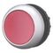 Illuminated Push Button Switch | Momentary Actuator | Red LED | Titanium Bezel by Eaton