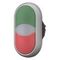 Double Actuator Pushbutton Switch | Momentary Operation | Non-Flush Design | White Lens Options by Eaton
