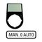 M22 Accessory Legend Holder | Compact Design | Includes MAN 0 AUTO Label by Eaton