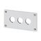 Flush Mounting Plate M22-E3 | 3 Mounting Locations | Compact Design | Durable Construction by Eaton