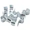 Zinc Half Saddle 32mm Tubing | Durable Corrosion-Resistant | Pack of 50 by Tuff