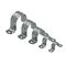Zinc Full Saddle 50mm Tubing Support | Durable Zinc Construction | Corrosion Resistant by Tuff