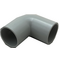 90 Degree Elbow 20mm Conduit Fitting | Durable Plastic | Small Grey Design by GTS