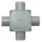 32mm 4 Way Adaptable Junction Box | Durable Plastic | Shallow Profile | Versatile Connections by GTS