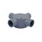 Four Way Shallow Junction Box | 25mm Conduit Fitting | Durable Plastic | Ideal for Limited Space by GTS