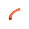 100mm Sweep Bend 90 Degree | Heavy-Duty PVC | Smooth Cable Routing | Bright Orange by GTS