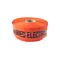 Electric Cable Detectable Warning Tape | Bright Orange Color | 250m Length | High Visibility by GTS