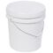 20L White Plastic Bucket with Lid | Durable Material | Versatile Use | Secure Storage by CW Brands