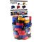 Transport Display Bucket with 60 UV-Resistant Straps | Steel Buckles & Assorted Colors by CW Brands