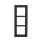 3 Module Mounting Panel for VTM128 Apartment Series | High-Quality Plastic | Designed for 3 Modules by Dahua Technology