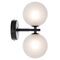 FELTON 2 LIGHT WALL LIGHT BLACK
