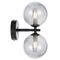 FELTON 2 LIGHT WALL LIGHT BLACK