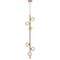 ELSON 6 LIGHT PENDANT ANTIQUE GOLD