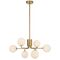 FELTON 6 LIGHT PENDANT ANTIQUE GOLD