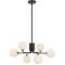 FELTON 6 LIGHT PENDANT BLACK