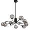 FELTON 9 LIGHT PENDANT BLACK