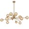 FELTON 12 LIGHT PENDANT ANTIQUE GOLD