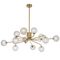FELTON 12 LIGHT PENDANT ANTIQUE GOLD