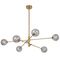 GASTON 6 LIGHT PENDANT ANTIQUE GOLD