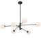 GASTON 6 LIGHT PENDANT BLACK