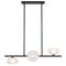 ZECCA 3 LIGHT HORIZONTAL PENDANT