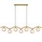ORTON 7 LIGHT PENDANT ANTIQUE GOLD