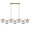 ORTON 7 LIGHT PENDANT ANTIQUE GOLD