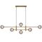 TYSON 6 LIGHT PENDANT ANTIQUE GOLD